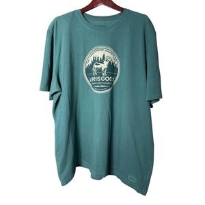 life is good T-shirt XXXL 3XL short sleeve crusher dog